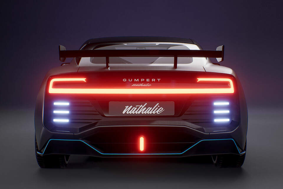 grey Roland Gumpert Nathalie electric electric electric methanol powered super sports car