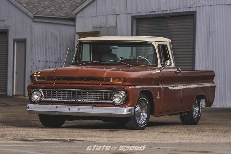front shot of 1963 chevy c10