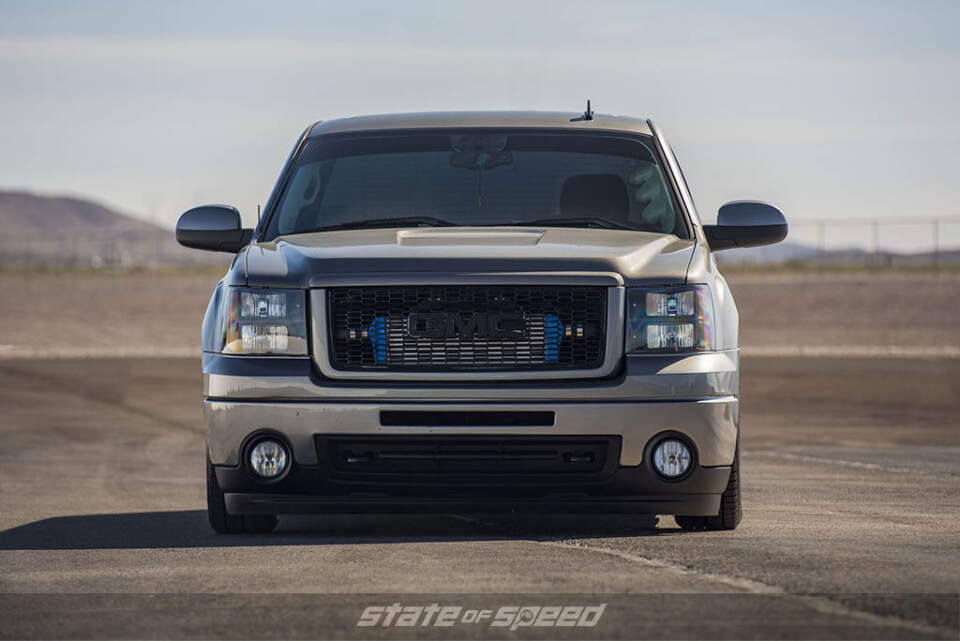 lowered boosted gmc truck
