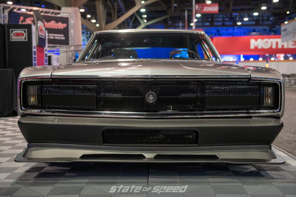 Heidts Independent Suspension Grey Charger at SEMA 2021