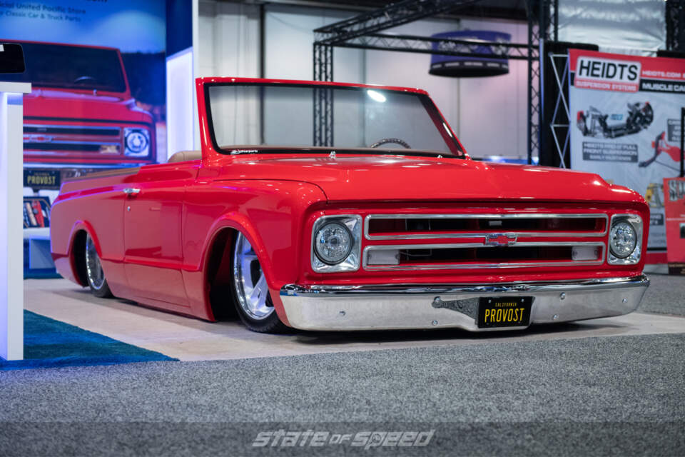 Heidts Independent Suspension Convertible Chevy C10 at SEMA 2021